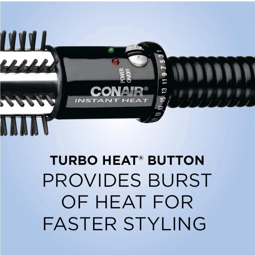 Conair Instant Heat Styling Brush, 1 1/4-Inch loose curls